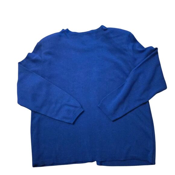 Vintage Southern Lady Large Sweater USA Purple Cottage Core Floral Easter Spring - Picture 2 of 9